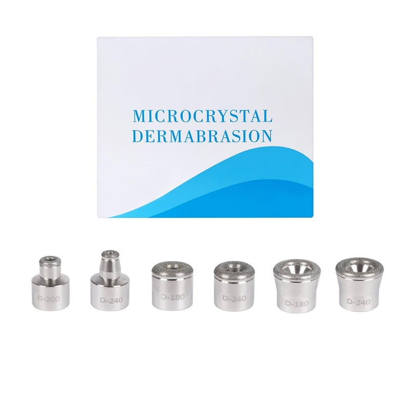 omzer Diamond Dermabrasion Head, Microdermabrasion 6 Tips, Facial Exfoliator Tool for Home - Image 1
